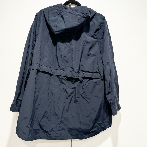 J Crew Navy Hooded Utility Coat  Jacket Size XL - Picture 4 of 4